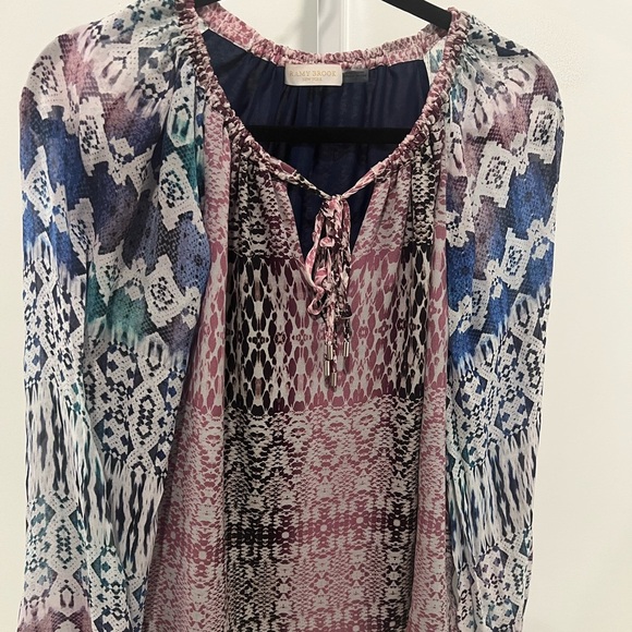 Ramy Brook : Kayden Printed Blouse / SIZE L - Picture 1 of 2